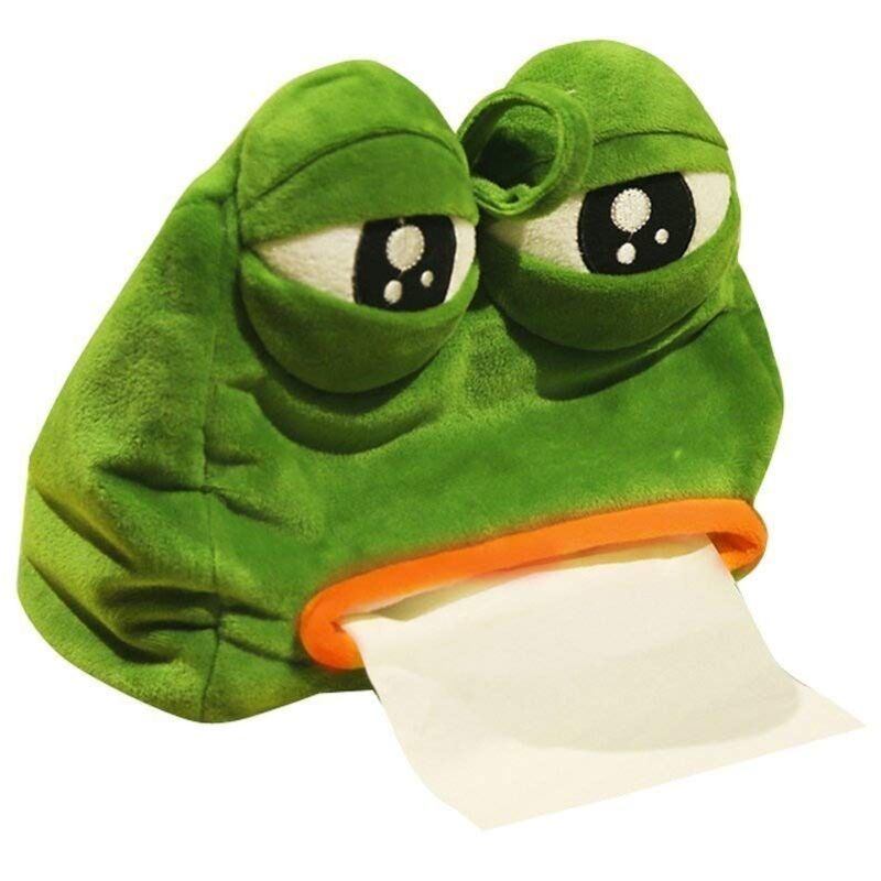 foto del prodotto zvd sad frog tissue box, cover paper dispenser, tissue case, toilet paper holder