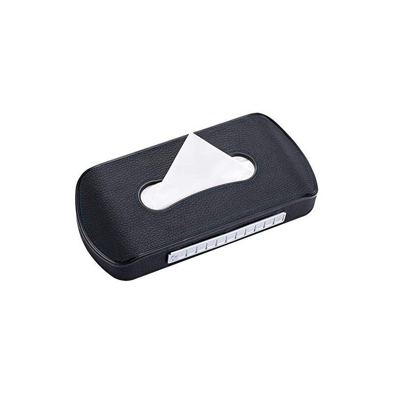 foto del prodotto zvd scatola porta fazzoletti multifunzionale per auto contenitore con numeri di telefono e scomparti per carte