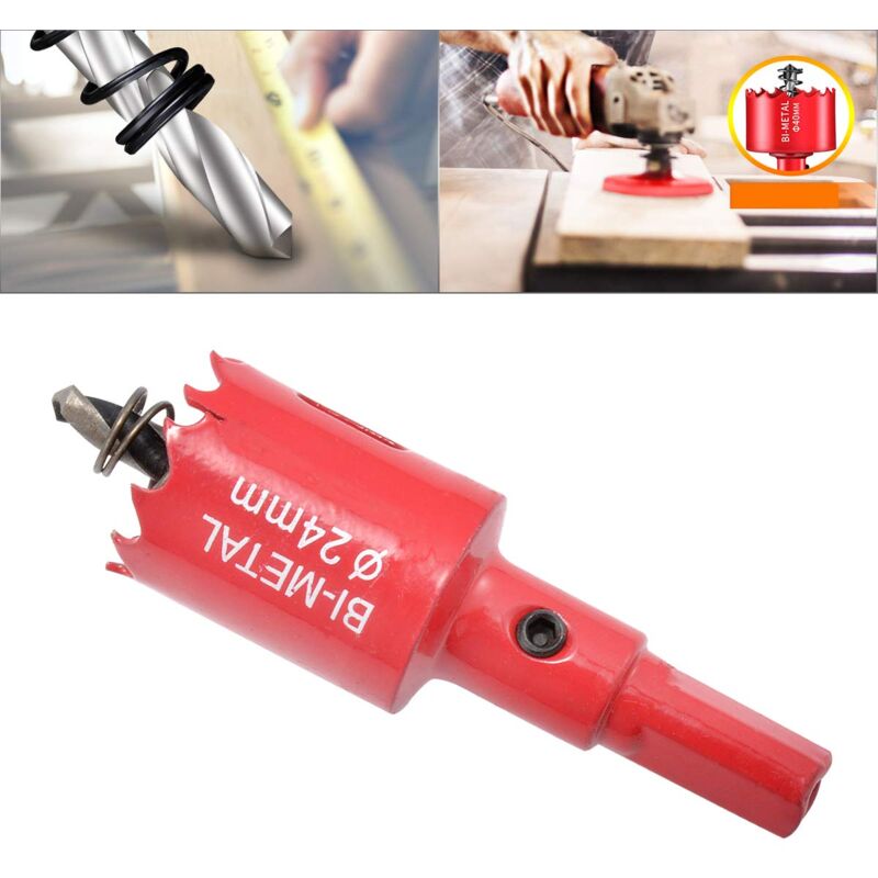 foto del prodotto zvd scie cloche bi metallo trou de 24mm m42 hss , resistente per legno alluminio ferro plastica