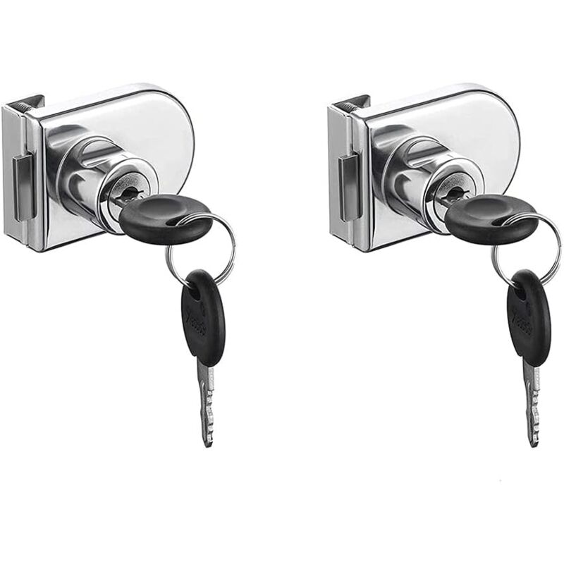 foto del prodotto zvd security latches,cabinet lock,glass door lock,latch glass screen,glass door cabinet showcase for 5 8mm glass door without drilling