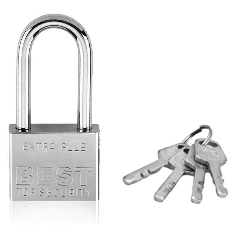 foto del prodotto zvd security padlock, key padlock 40mm long shackle padlock for gym locker shed garage fence