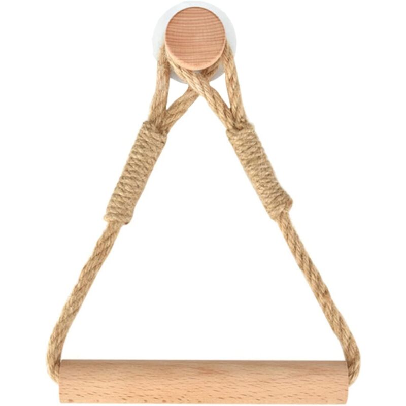 foto del prodotto zvd self adhesive toilet roll holder,wooden toilet paper holder,no drilling toilet paper holder,vintage toilet roll holder