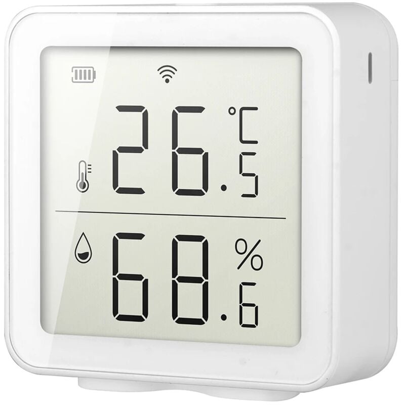 foto del prodotto zvd sensore di temperatura e umidit interna wifi igrometro, termometro con display lcd compatibile con alexa e google assistant