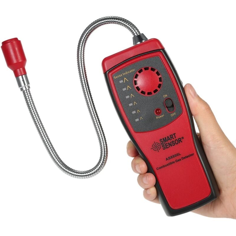 foto del prodotto zvd sensore portatile intelligente as8800l rilevatore di gas combustibili con allarme sonoro e luminoso