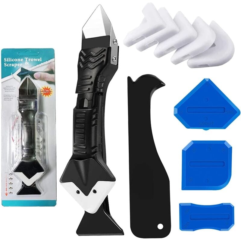 foto del prodotto zvd set di 10 utensili per sigillatura in silicone strumento di finitura per la rimozione delle fughe liscianti in silicone
