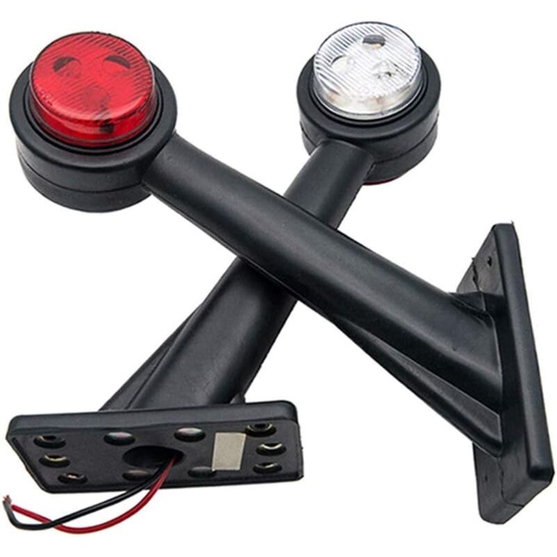 foto del prodotto zvd set di 2 luci di posizione laterali a led da 12 v da 20 cm per autocarri con rimorchio