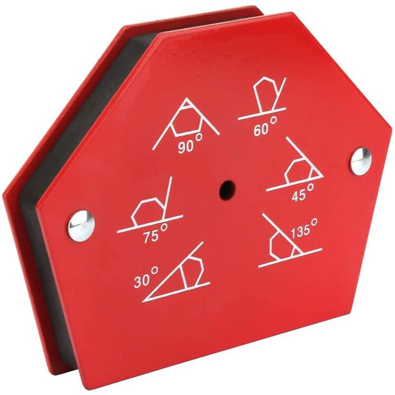 foto del prodotto zvd set di 2 posizionatori magnetici, squadra di saldatura con forza 23 kg 50 libbre, angoli regolabili 30 , 45 , 60 , 75 , 90 , 135 