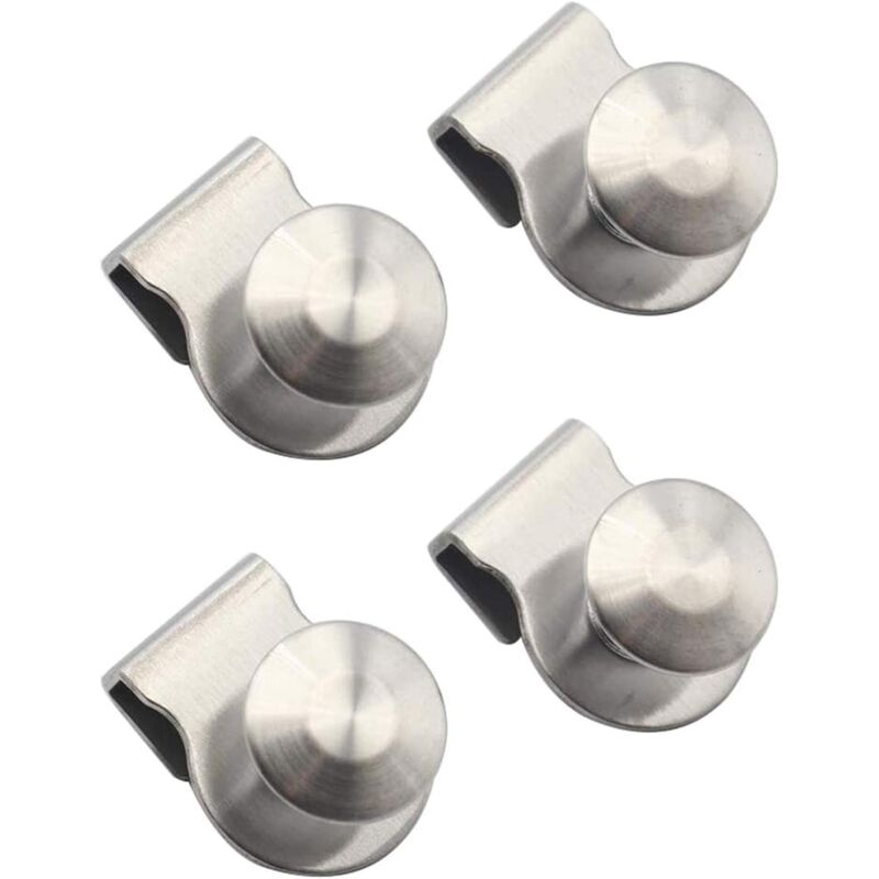 foto del prodotto zvd set di 4 maniglie per porte in vetro in acciaio inossidabile per spessori da 5 a 8 mm