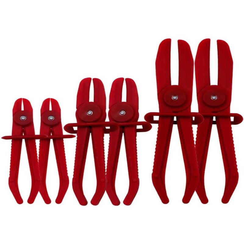 foto del prodotto zvd set di 6 fascette per tubi del carburante fascette per tubi rosse