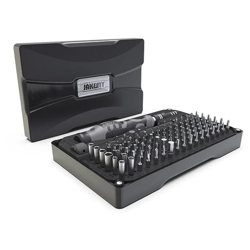 foto del prodotto zvd set di cacciaviti 106 in 1 punte phillips torx con tubo flessibile universale, strumento per riparazioni domestiche