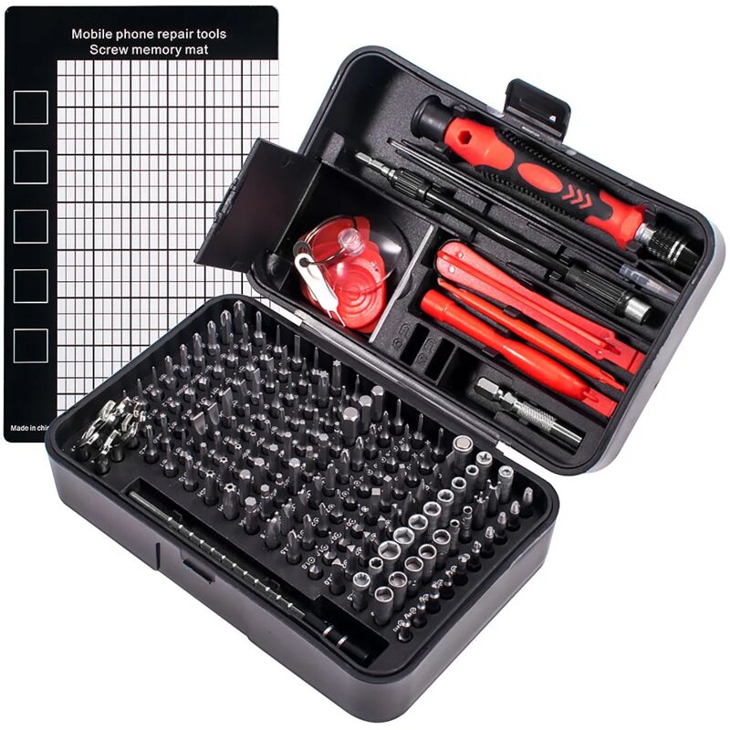 foto del prodotto zvd set di cacciaviti 170 in 1 cacciavite di precisione magnetico phillips, kit di riparazione elettronica