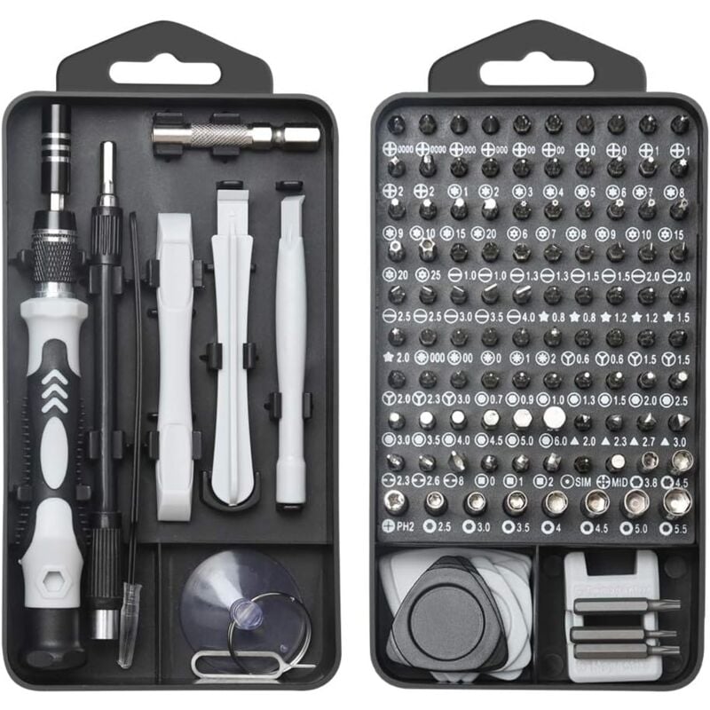 foto del prodotto zvd set di cacciaviti di precisione 122 in 1 mini kit di riparazione portatile per computer, iphone, occhiali