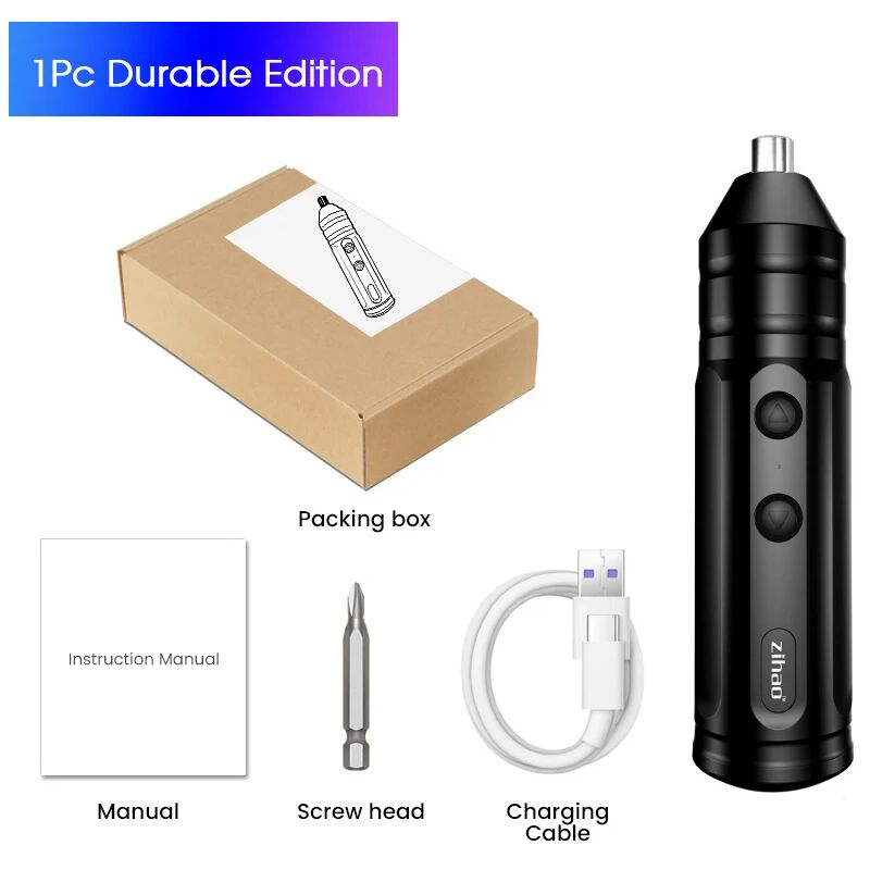 foto del prodotto zvd set di cacciaviti elettrici senza fili kit di cacciaviti ricaricabili, intelligenti e automatici con punte multifunzione