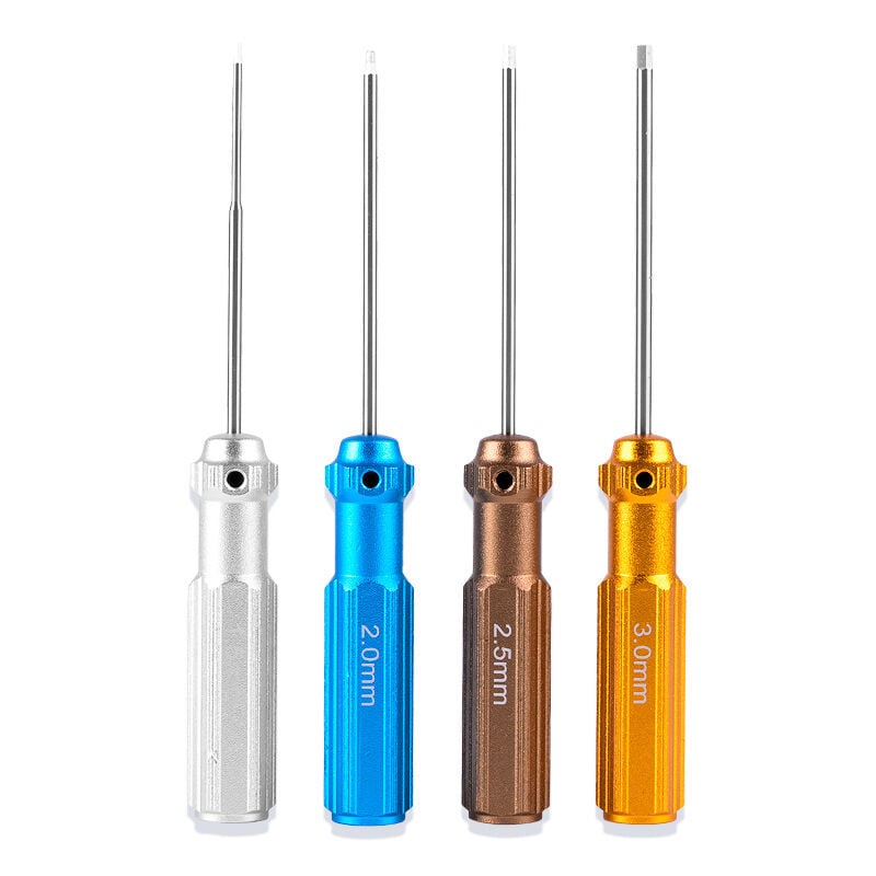 foto del prodotto zvd set di cacciaviti esagonali in nitruro di titanio 4 pezzi 1,5 mm 2 mm 2,5 mm 3,0 mm 