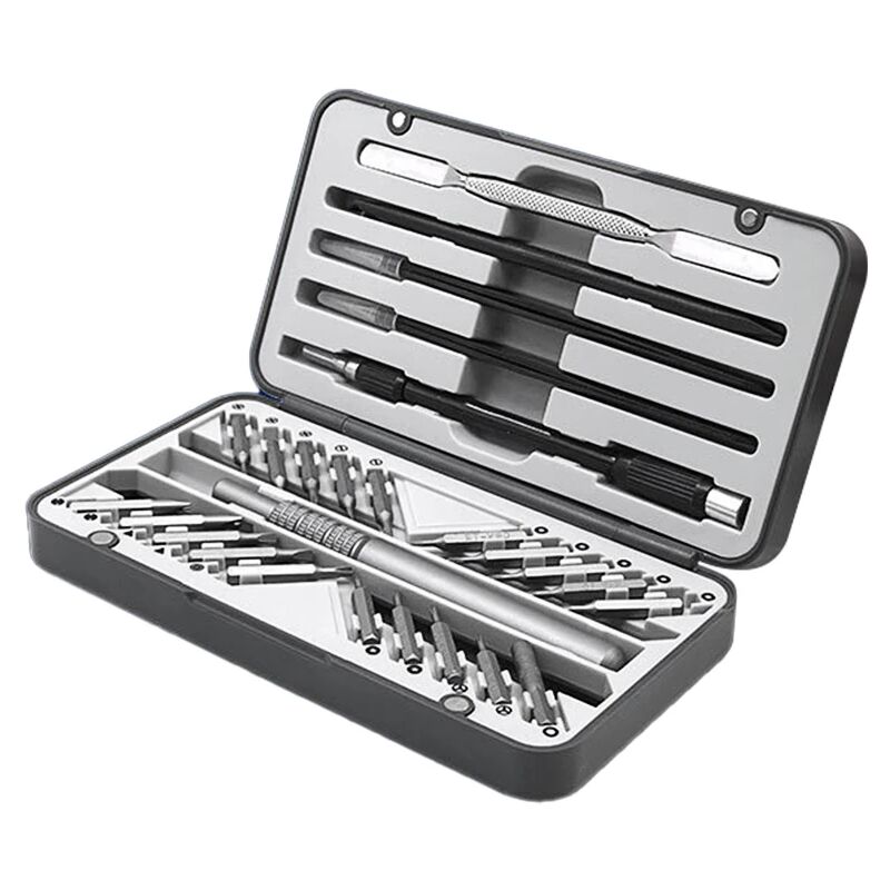 foto del prodotto zvd set di cacciaviti magnetici da 26 pezzi, punte di precisione, impugnatura in lega di alluminio, kit di utensili manuali combinati