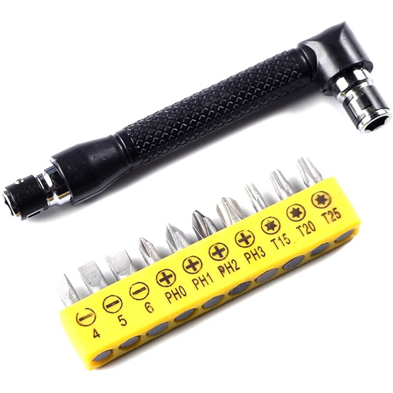 foto del prodotto zvd set di chiavi a l 10 pezzi punte per cacciavite cacciavite a doppia testa kit di utensili manuali rotanti