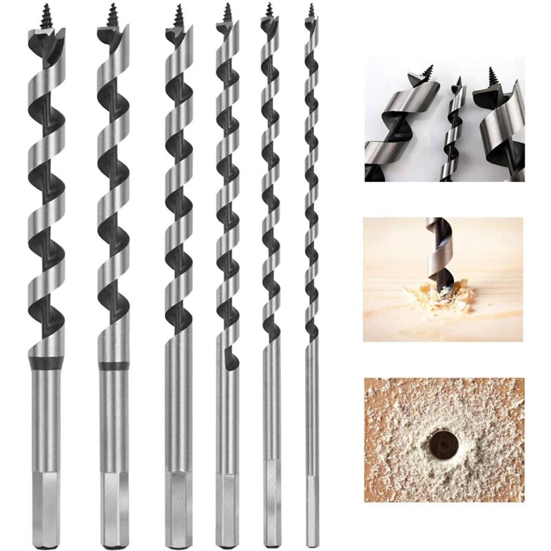 foto del prodotto zvd set di perline di legno a spirale set di 6 perline in acciaio al carbonio con perline esagonali diametri di 6 mm, 8 mm, 10 mm, 12 mm, 14 mm,