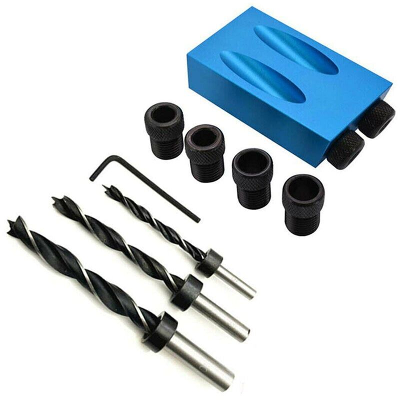 foto del prodotto zvd set di utensili per intaglio e foratura del legno pocket jig screw hole carpenter