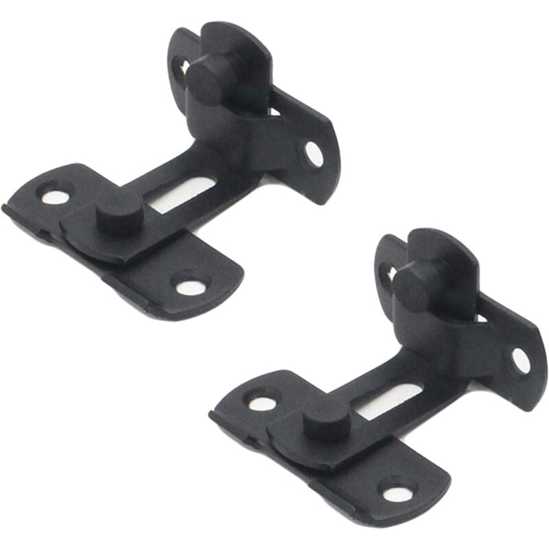 foto del prodotto zvd set of 2 90 degree black stainless steel right angle buckle door latches, flap door latches for doors and windows 4 