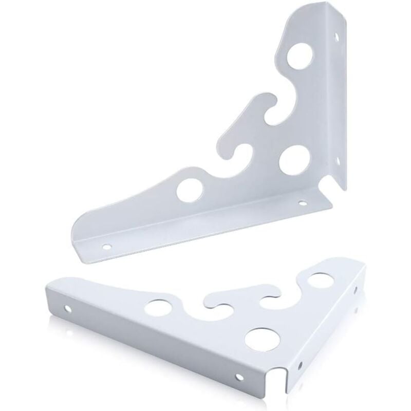 foto del prodotto zvd set of 2 vintage cast iron wall brackets for 150mm to 300mm wall brackets