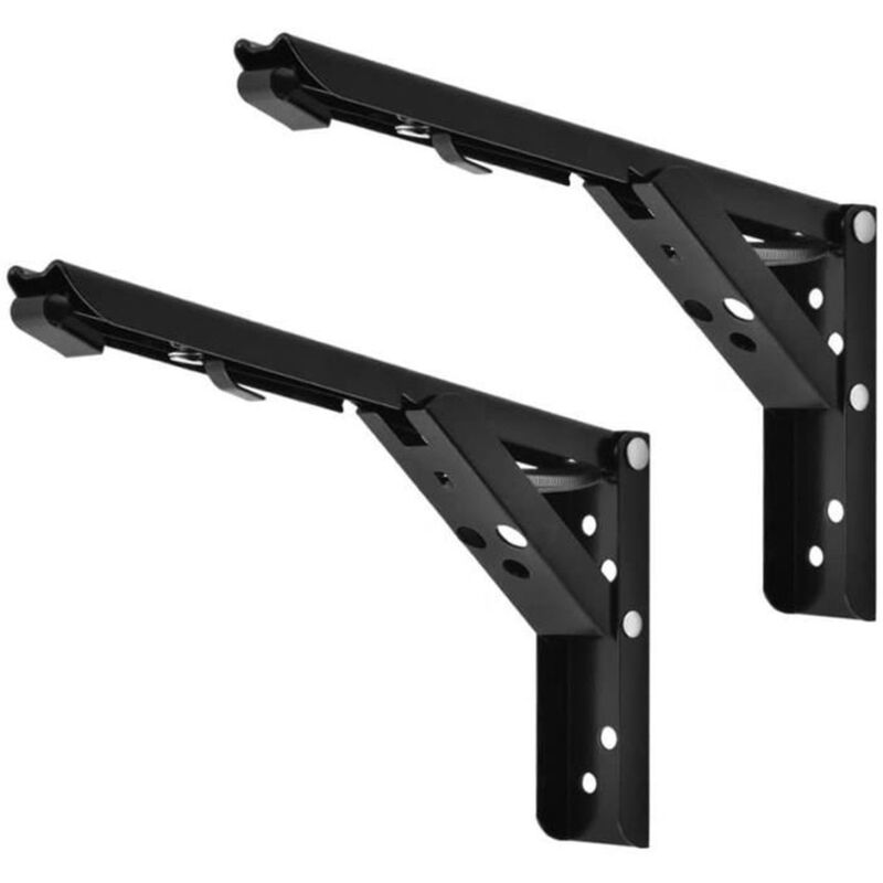 foto del prodotto zvd shelf bracket,2pcs metal wall shelf bracket wrought iron triangular shelf bracket for bathroom,kitchen