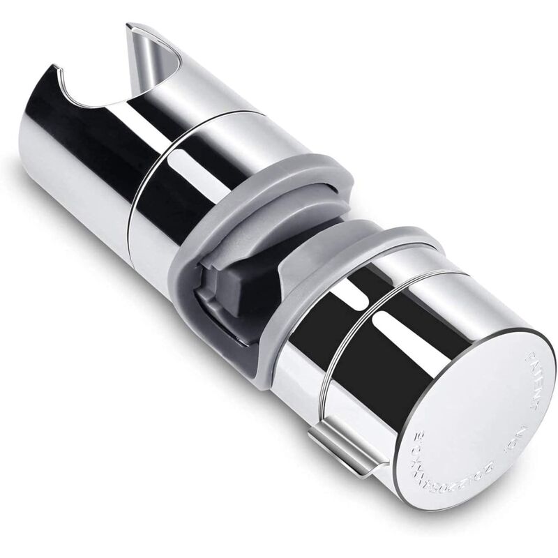 foto del prodotto zvd shower clamp 18 25mm abs adjustable replacement hand shower rail head slider clamp support bracket chrome, pb4 for bathroom