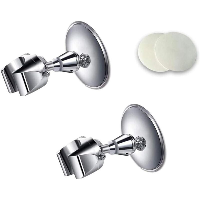 foto del prodotto zvd shower head holder, adjustable handheld shower holder chrome shower wall bracket for standard shower hose, handheld fixed wall mount strong