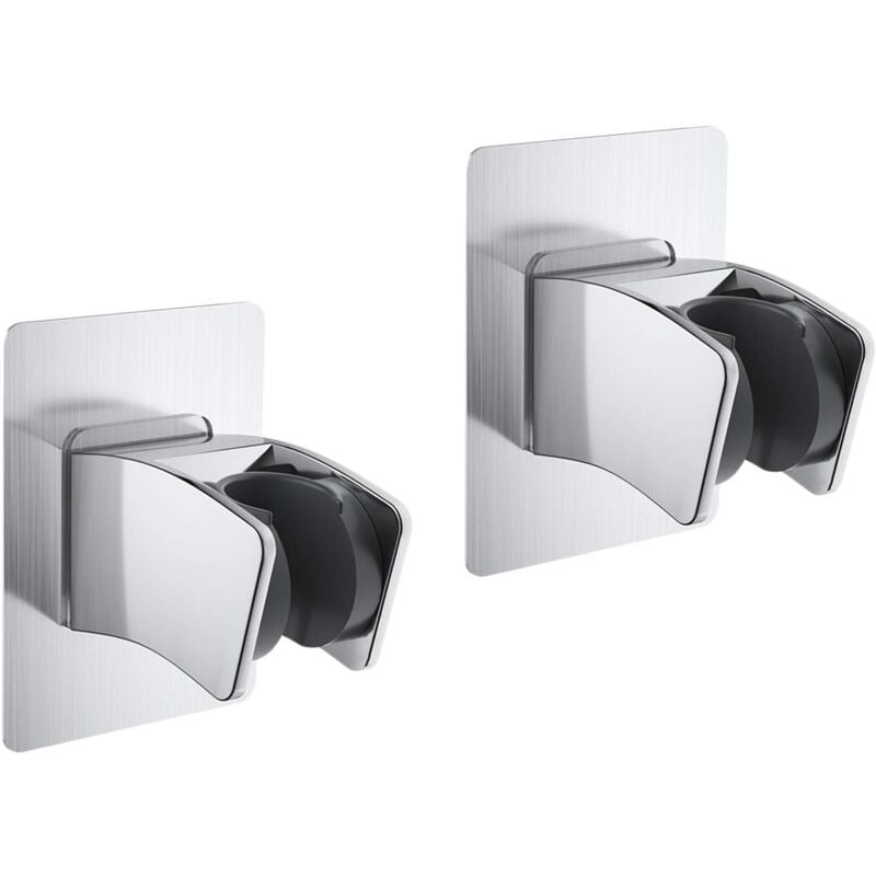 foto del prodotto zvd shower head holder, hand shower holder, 2pcs adjustable self adhesive wall mounted shower holder without drilling
