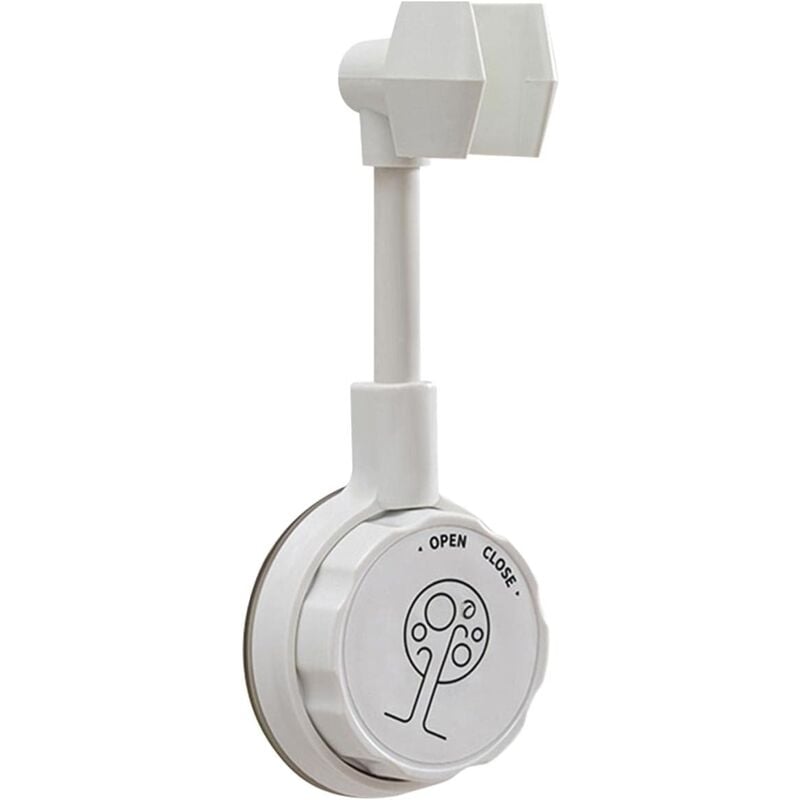 foto del prodotto zvd shower holder 360 degree rotation adjustable suction cup holder home hotel bathroom no drilling white 