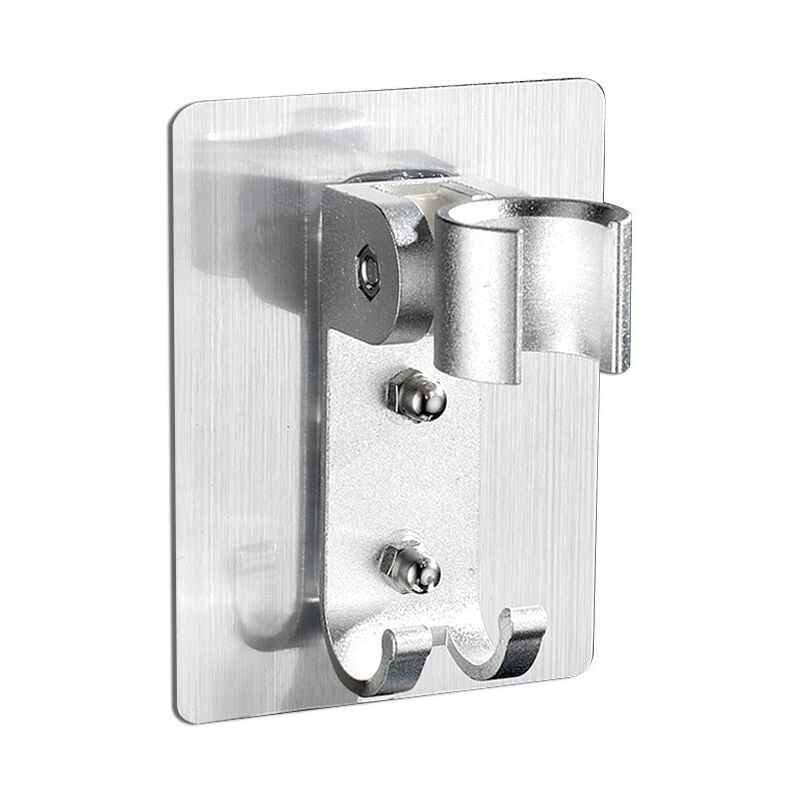foto del prodotto zvd shower holder, adjustable shower holder, hand shower holder, no need replacement for no drilling hand shower holder, wide angle adjustable hand