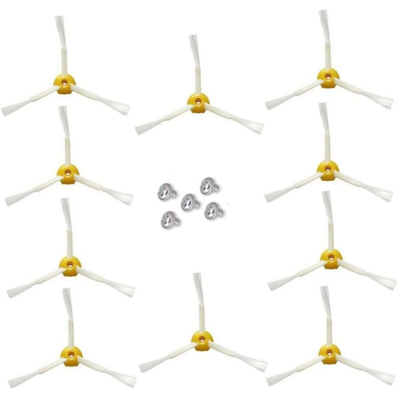 foto del prodotto zvd side brush for irobot roomba 500 600 series 10 pcs 3 arm side brush 