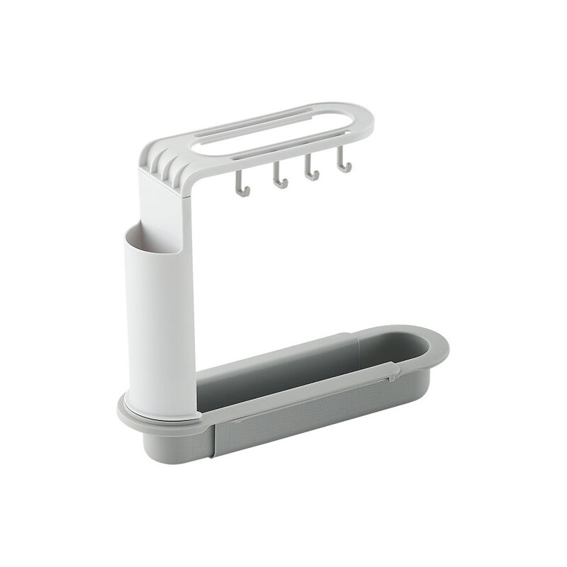 foto del prodotto zvd sink sponge holder kitchen sink organizer sink rack multifunction extendable sink rack sink storage
