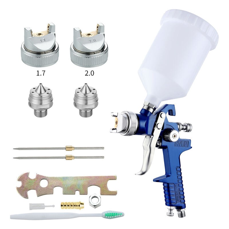 foto del prodotto zvd sistema di verniciatura a spruzzo hvlp professionale alimentazione 1,7 mm, 2,0 mm