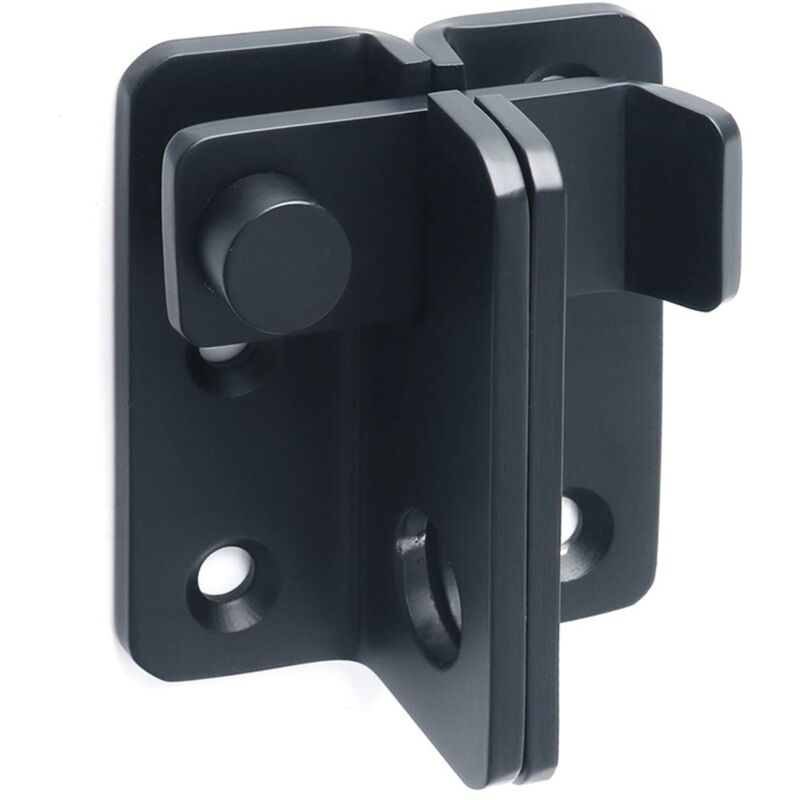 foto del prodotto zvd sliding door latch door lock latch anti theft hook, matte black stainless steel