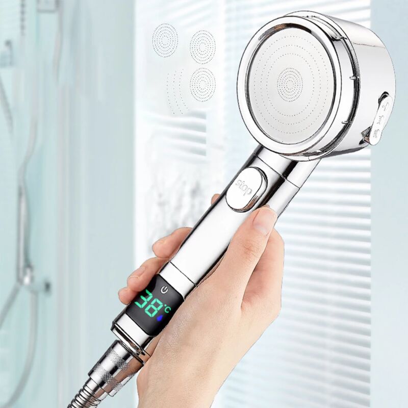 foto del prodotto zvd soffione doccia portatile in plastica regolabile risparmio idrico