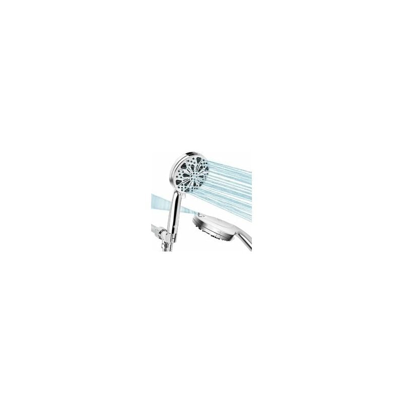 foto del prodotto zvd soffione doccia, soffione doccia ad alta pressione a 10 modalit , risparmio idrico, soffione doccia per bagno tubo doccia da 1,5 m ugello