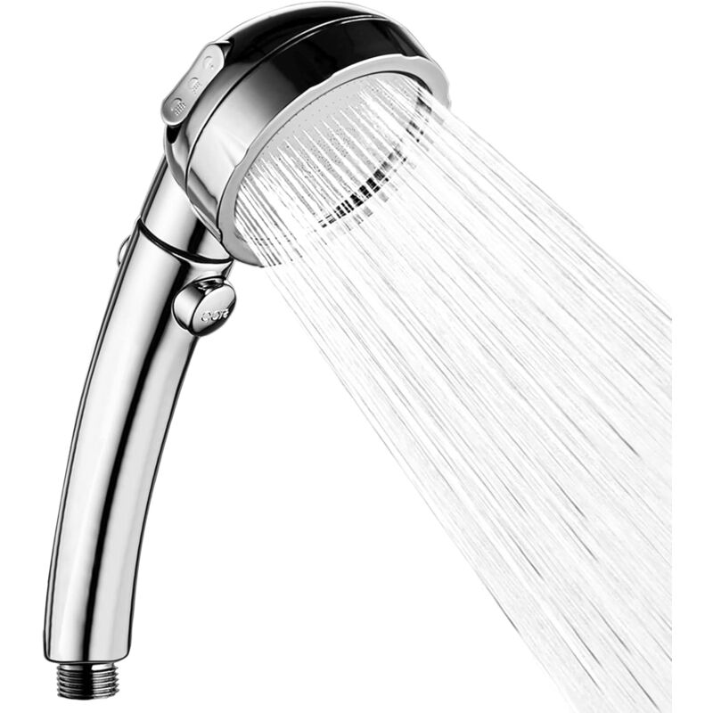 foto del prodotto zvd soffione doccia universale 3 modalit , risparmio idrico, soffione doccia cromato rimovibile