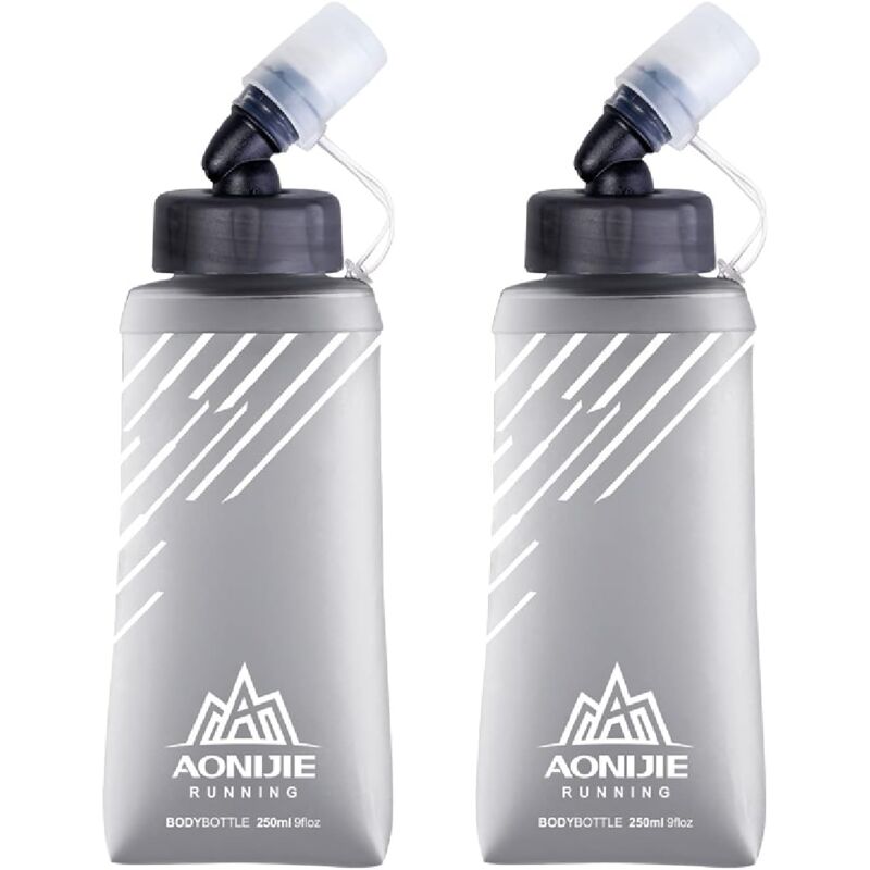 foto del prodotto zvd soft tpu water bottle 250ml 420ml 500ml sports flask soft drinking bottle collapsible hydration pouch water tank for backpack running