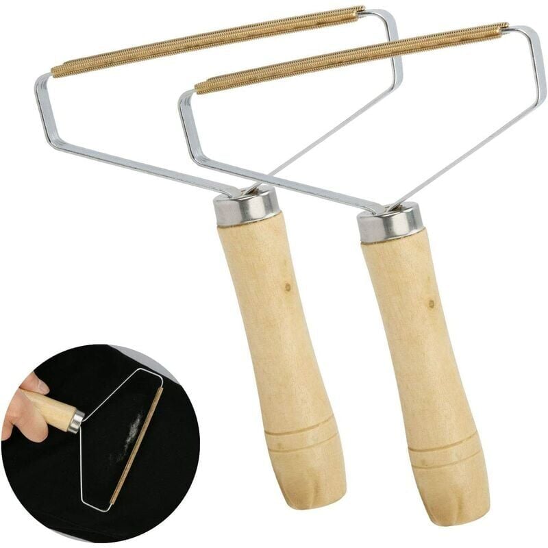 foto del prodotto zvd spazzola manuale anti peli per vestiti confezione da 2 rasoio anti pilling 
