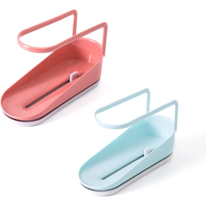 foto del prodotto zvd sponge soap dish drainer sink tray sink rack drainer basket multifunctional sponge rack 2pcs