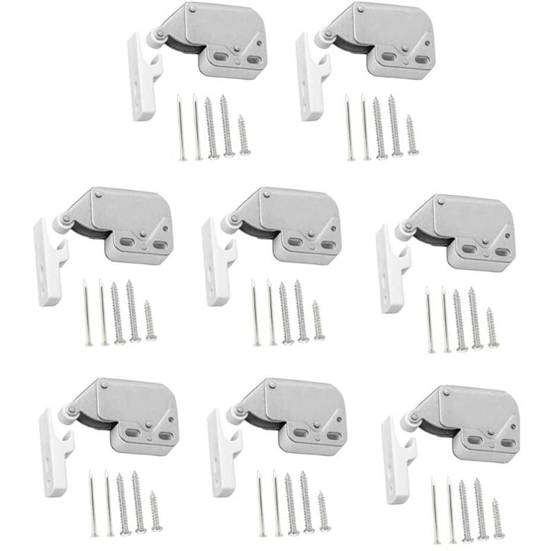 foto del prodotto zvd spring latch cabinet door push latches white push latch push latch spring cabinet lock mini latch cabinet push to open for cabinet doors with