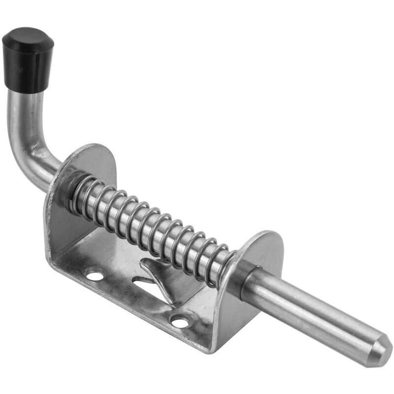 foto del prodotto zvd spring latch, spring pin latch, stainless steel spring gate bolt, spring latch, for stable garage door, garages, kennels, fences