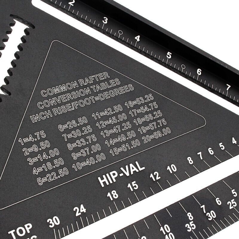 foto del prodotto zvd squadra da carpentiere multifunzione 180 mm 45 guida angolare a 90 gradi in metallo di alluminio