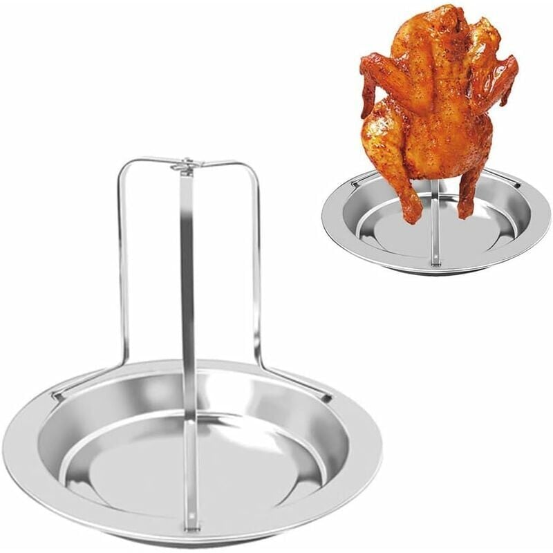 foto del prodotto zvd stainless steel chicken grill, vertical chicken grill, non stick chicken roaster, vertical roasting racks, non stick chicken roaster, for oven,