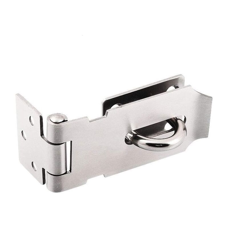 foto del prodotto zvd stainless steel padlock hasp, heavy duty hasp and clip with screws, door hasp door lock shed latch padlock clip