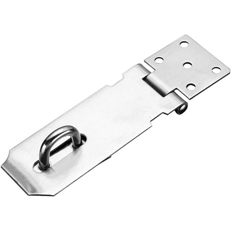 foto del prodotto zvd stainless steel padlock hasp, heavy duty hasp and clip with screws, door hasp door lock shed latch padlock clip