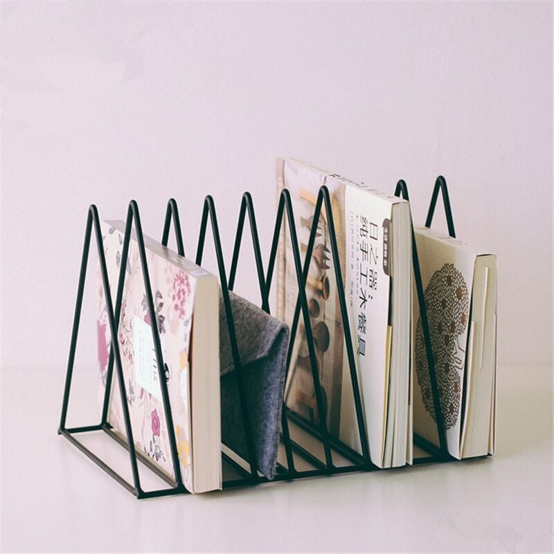 foto del prodotto zvd steel magazine rack in the shape of a triangle black