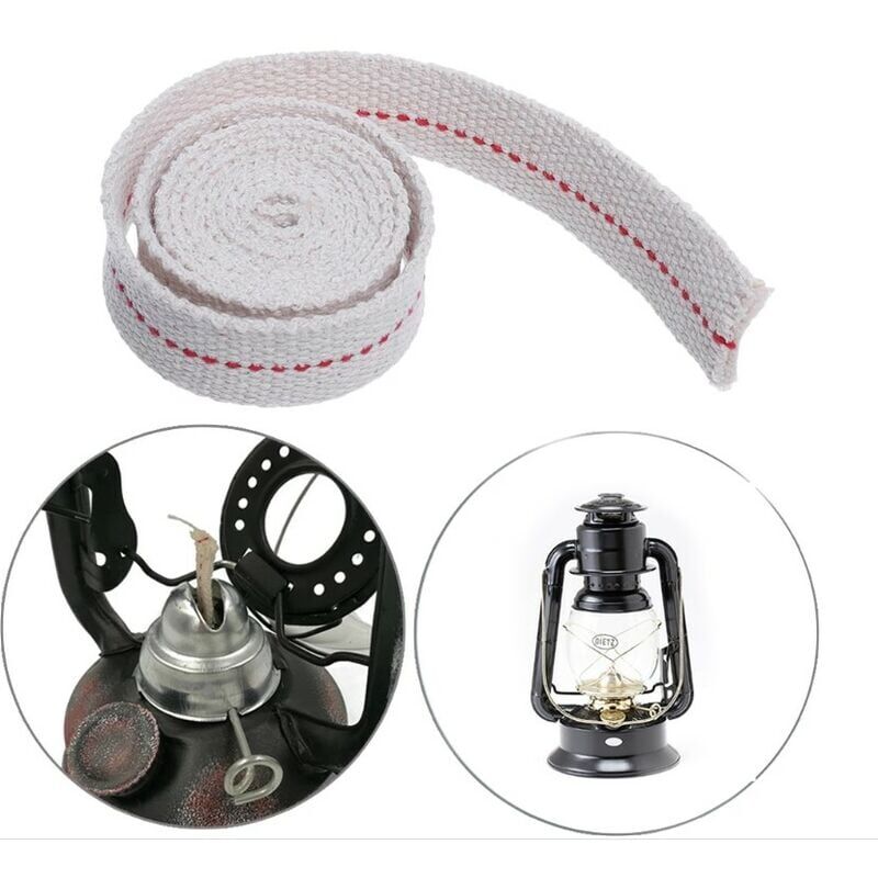 foto del prodotto zvd stoppino per lampada a olio da 5 m, larghezza 11 mm 100 cotone, per lampada a cherosene e lanterna a olio