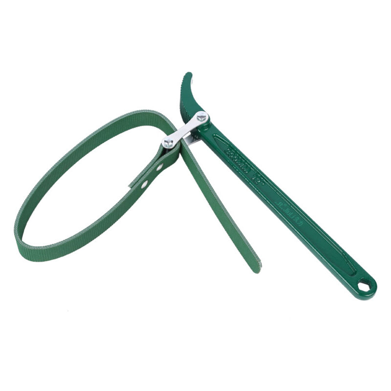 foto del prodotto zvd strap wrench 1 pcs 9 inch adjustable oil filter wrench 400mm rubber filter wrench heavy duty universal strap wrench tool steel strap wrench