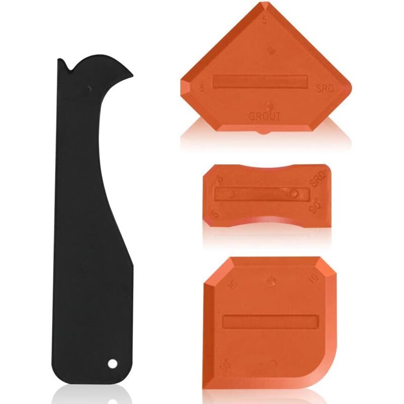 foto del prodotto zvd strumenti per calafataggio kit di sigillante in silicone da 4 pezzi per bagno e cucina